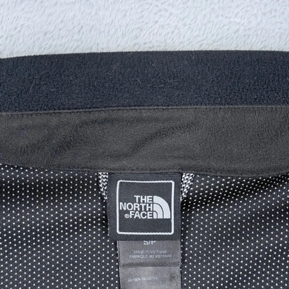 The North Face WindWall Fleece Jacket Mens Small Black Full Zip Mock Neck AS0Y